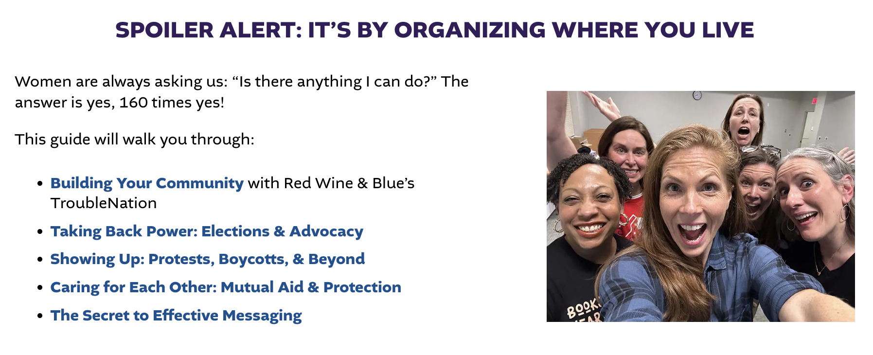 Red, Wine, and Blue: Women Lead the Charge Against Authoritarianism